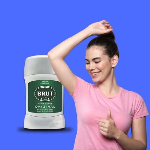 Picture of woman with Brut Deo Stick